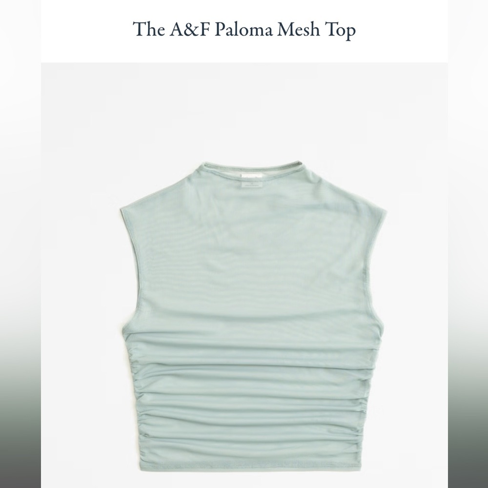 Abercrombie & Fitch Paloma Mesh Top - Light Green